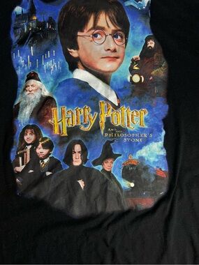 Harry Potter And The Philosopher’s Stone Graphic T Shirt Mens XXL Movie Tee
